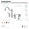 Kingston Brass KS3791PLBS Restoration Bridge Kitchen Faucet W/ Brass Sprayer, Chrome KS3791PLBS - alternate 2